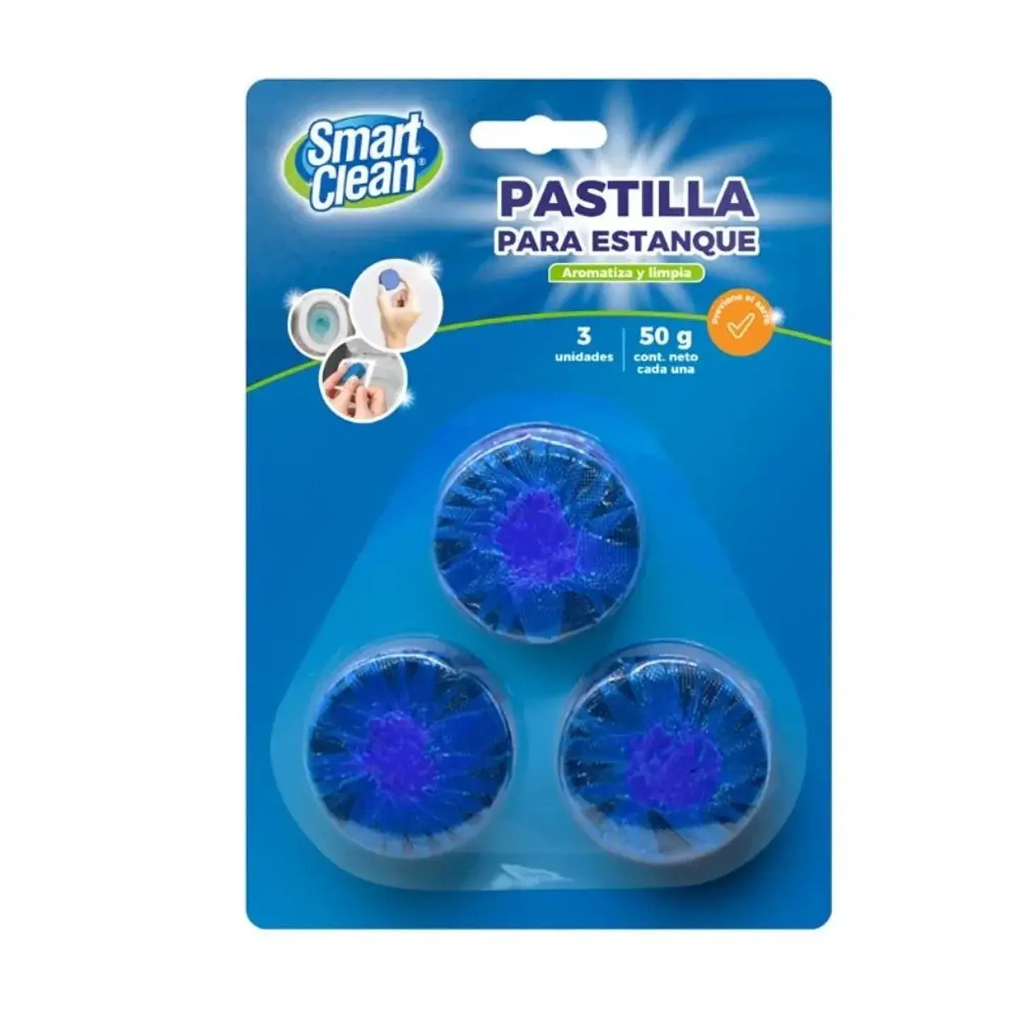 Pastilla Para Estanque SmartClean 3x50gr. 1