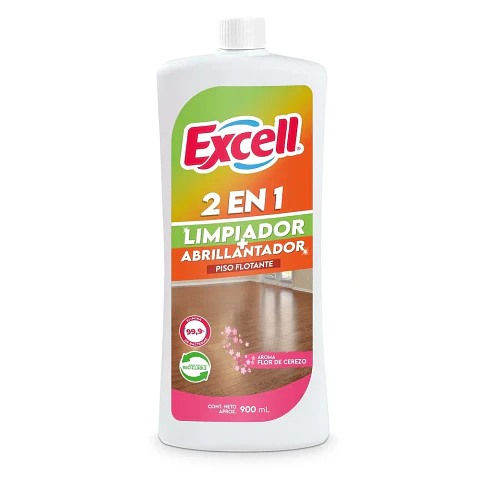 Limpiapiso + Abrillantador 2 en 1 Excell 900ml.