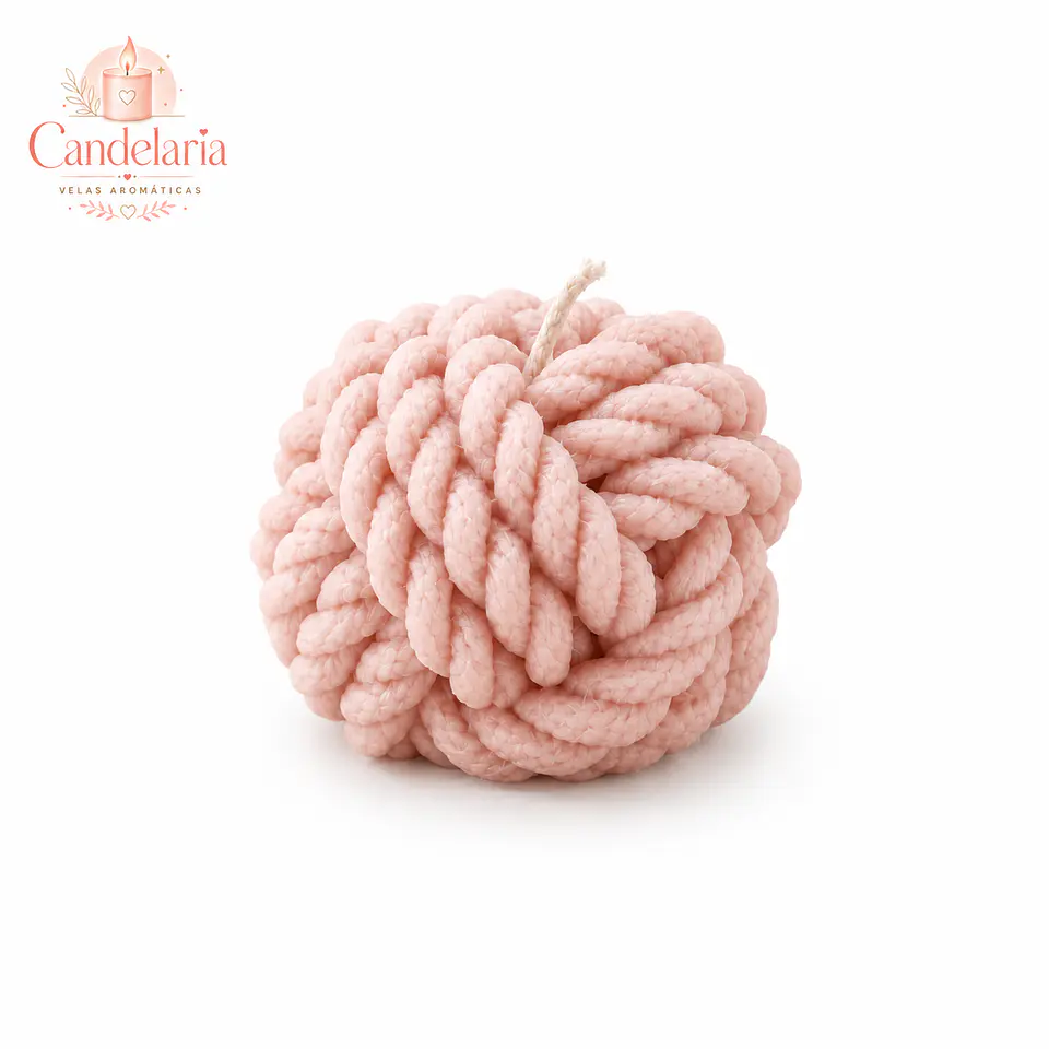 Vela Aromática Artesanal Ovillo Lana (colores) 6
