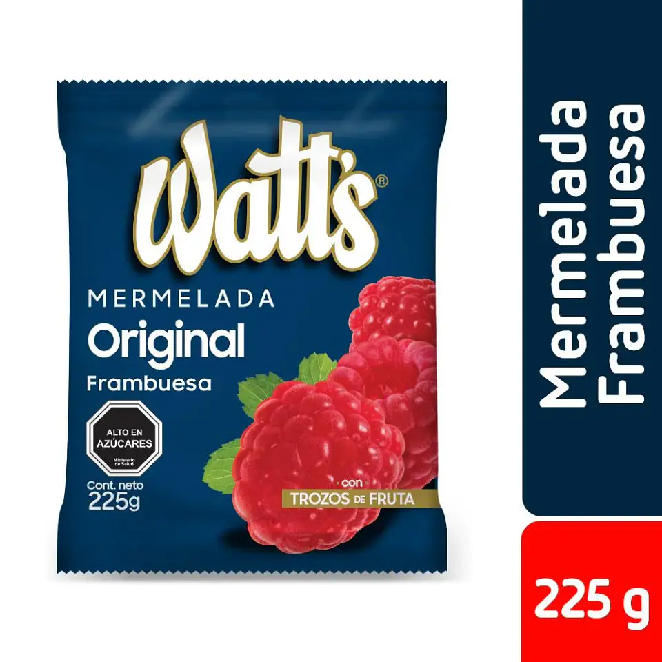Mermelada Frambuesa Watts 225gr. 1