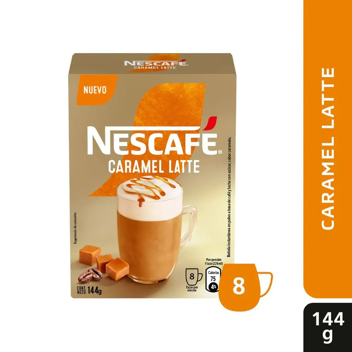 Cafe Nescafe Mix Caramel Latte 8x18gr. 1