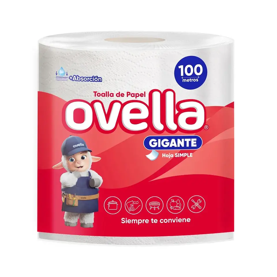 Toalla de Papel Ovella 100mts. 1