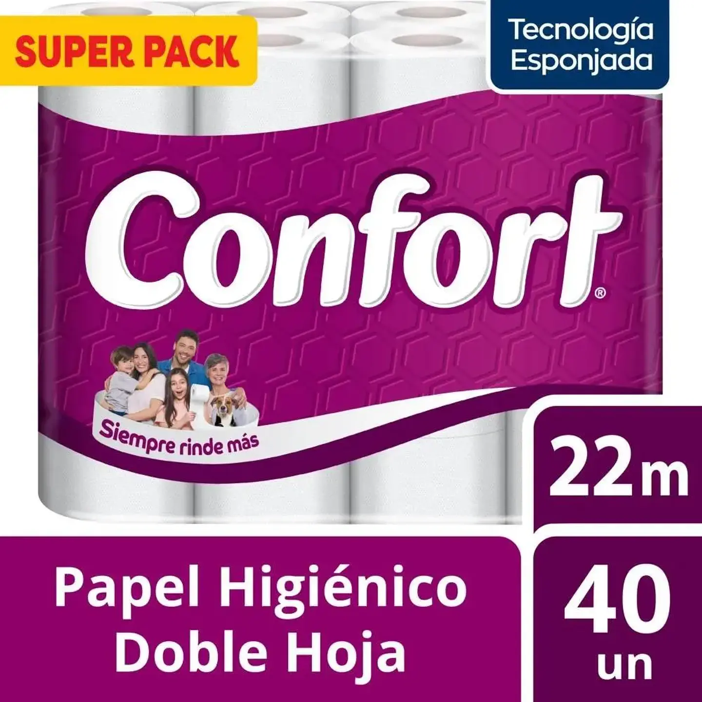 Papel Higienico Super Pack Confort 40x22mt. 1