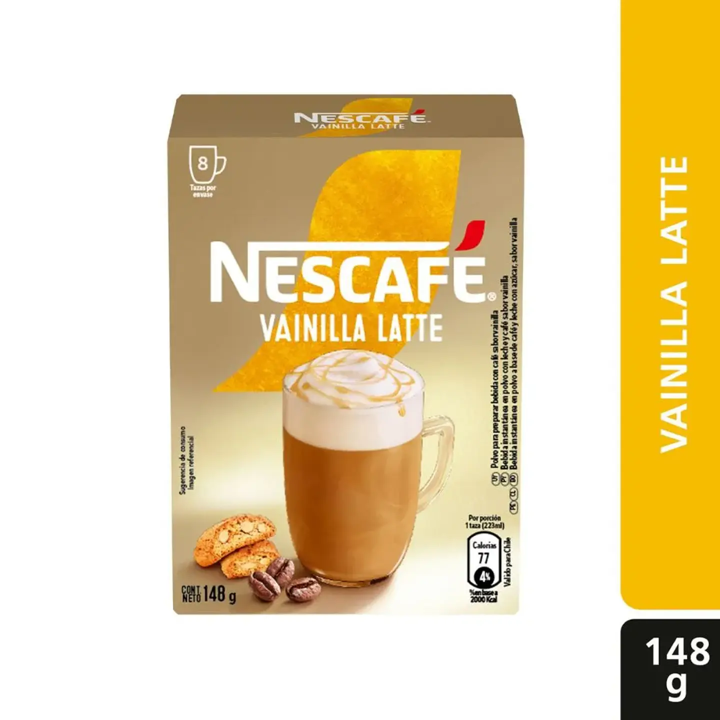 Nescafe Mix Vainilla Latte 8x18,5gr. 1