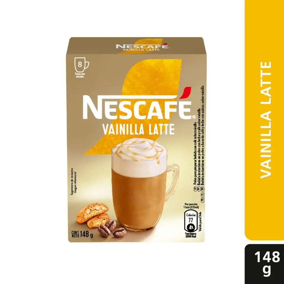 Nescafe Mix Vainilla Latte 8x18,5gr. 1