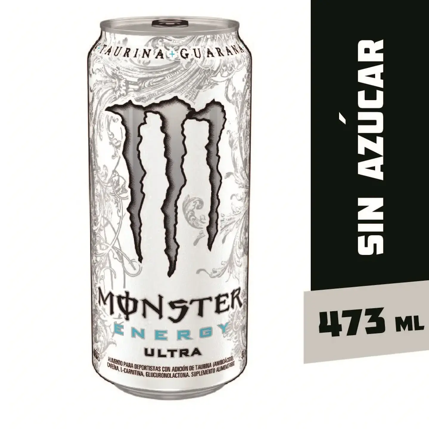 Energetica Monster Gris Ultra Sin Azucar 473ml. 1