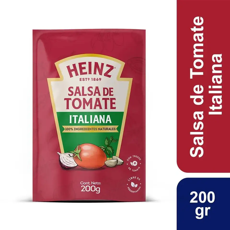 Salsa de Tomate Italiana Heinz 200gr. 1