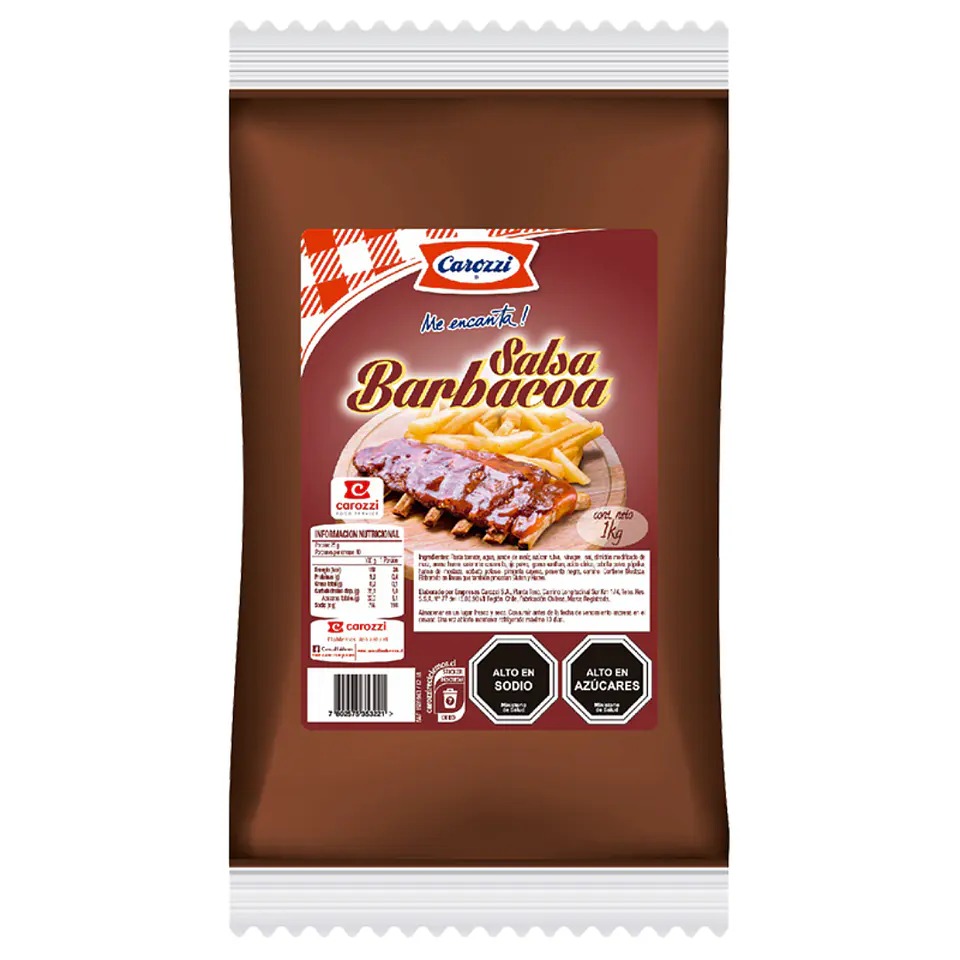 Salsa BBQ Carozzi 1Kg. 1