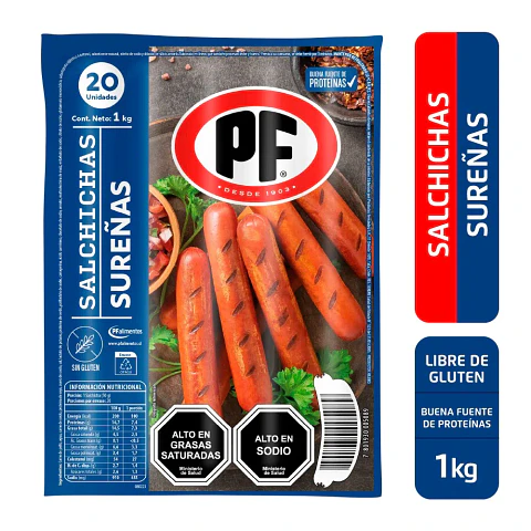 Salchicha Sureña PF 1Kg.