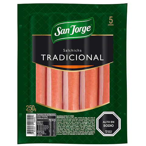 Salchicha Tradicional San Jorge 250gr.