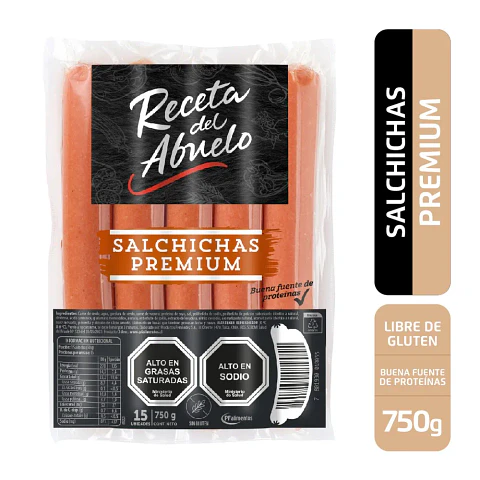 Salchicha Premium RDA 750gr.