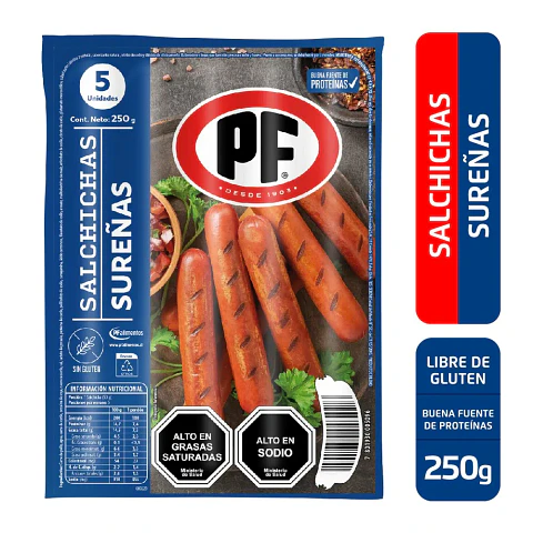 Salchicha Sureña PF 250gr.