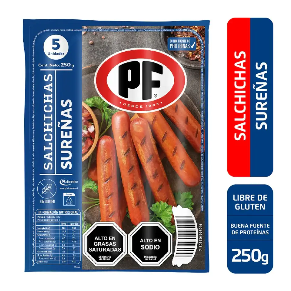 Salchicha Sureña PF 250gr. 1