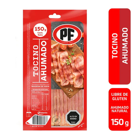 Tocino Ahumado Laminado PF 150gr.