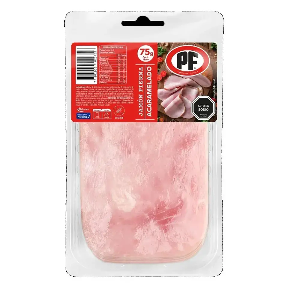 Jamon Pierna Acaramelado PF 75gr. 1