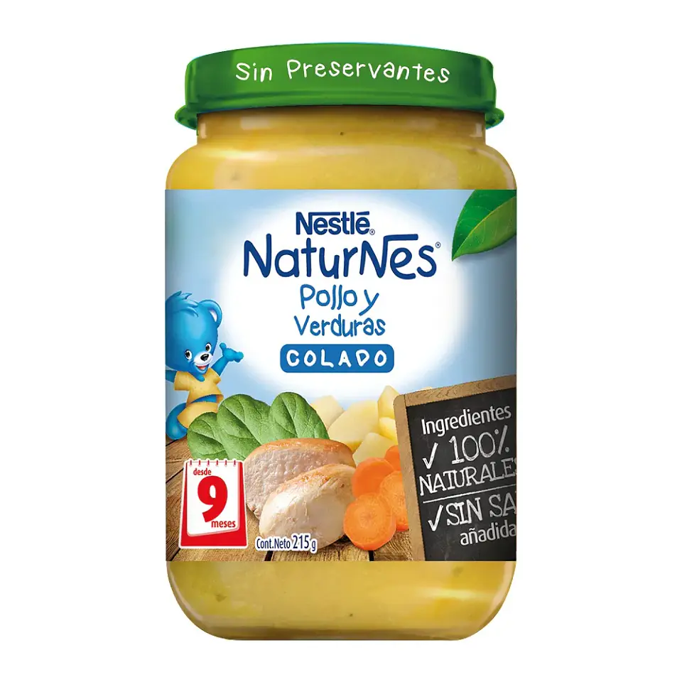 Colado Pollo y Verduras 215gr. 1