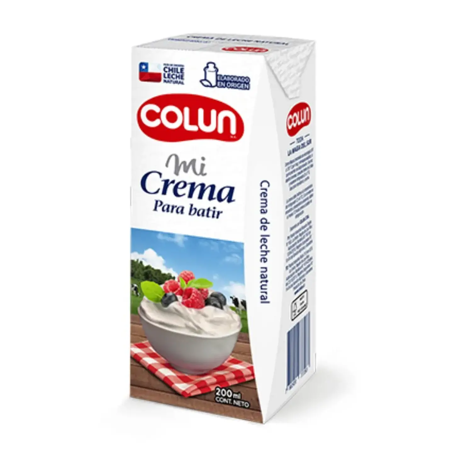 Crema Para Batir Colun 200ml. 1