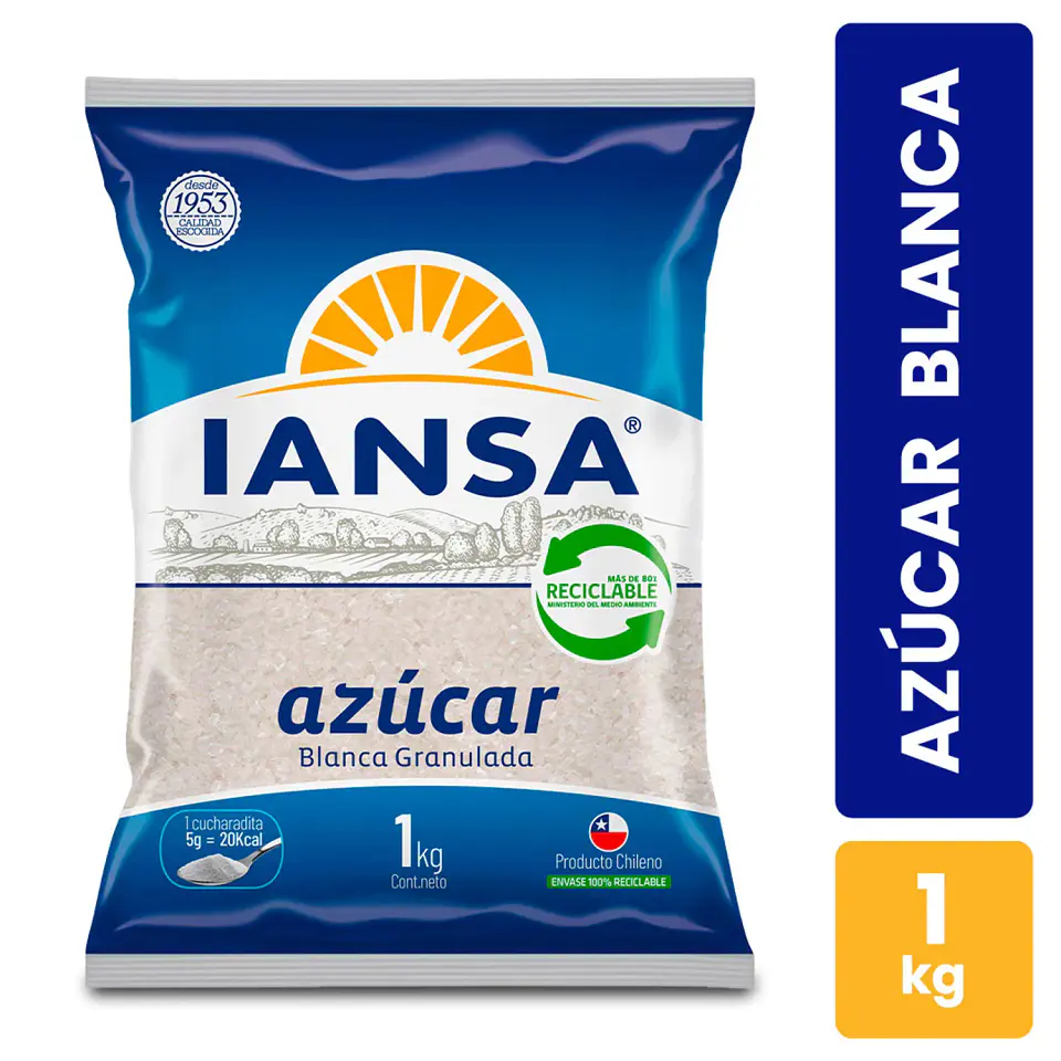Azucar Granulada Iansa 1Kg. 1