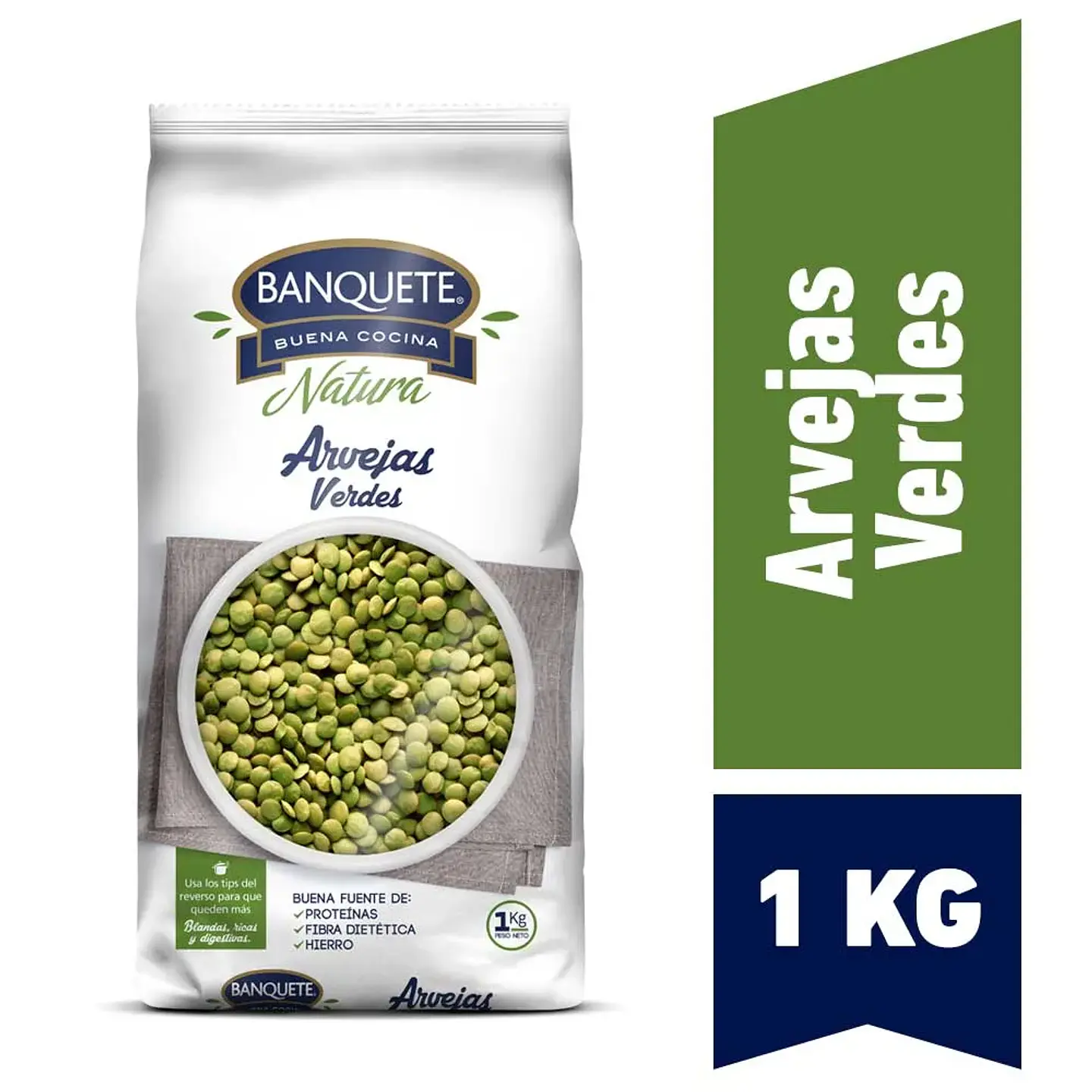 Arvejas Verdes Banquete 1Kg. 1