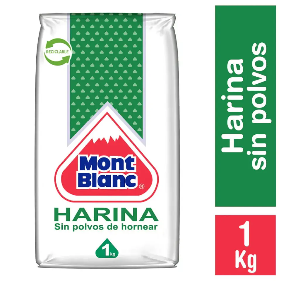 Harina Sin Polvo Mont Blanc 1Kg. 1