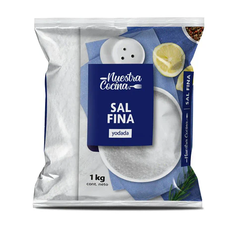 Sal Fina Nuestra Cocina Bolsa 1Kg.