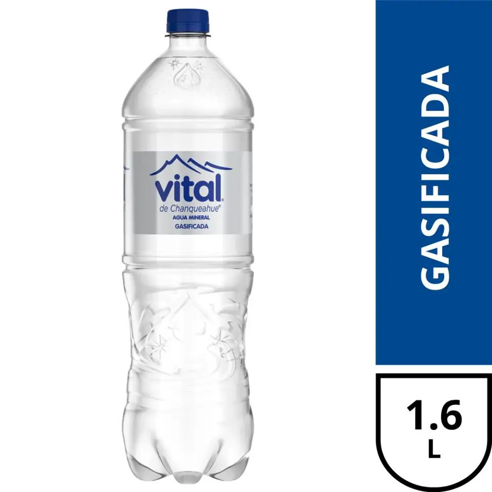 Agua Mineral Vital Con Gas Vital 1,6Lt. 1