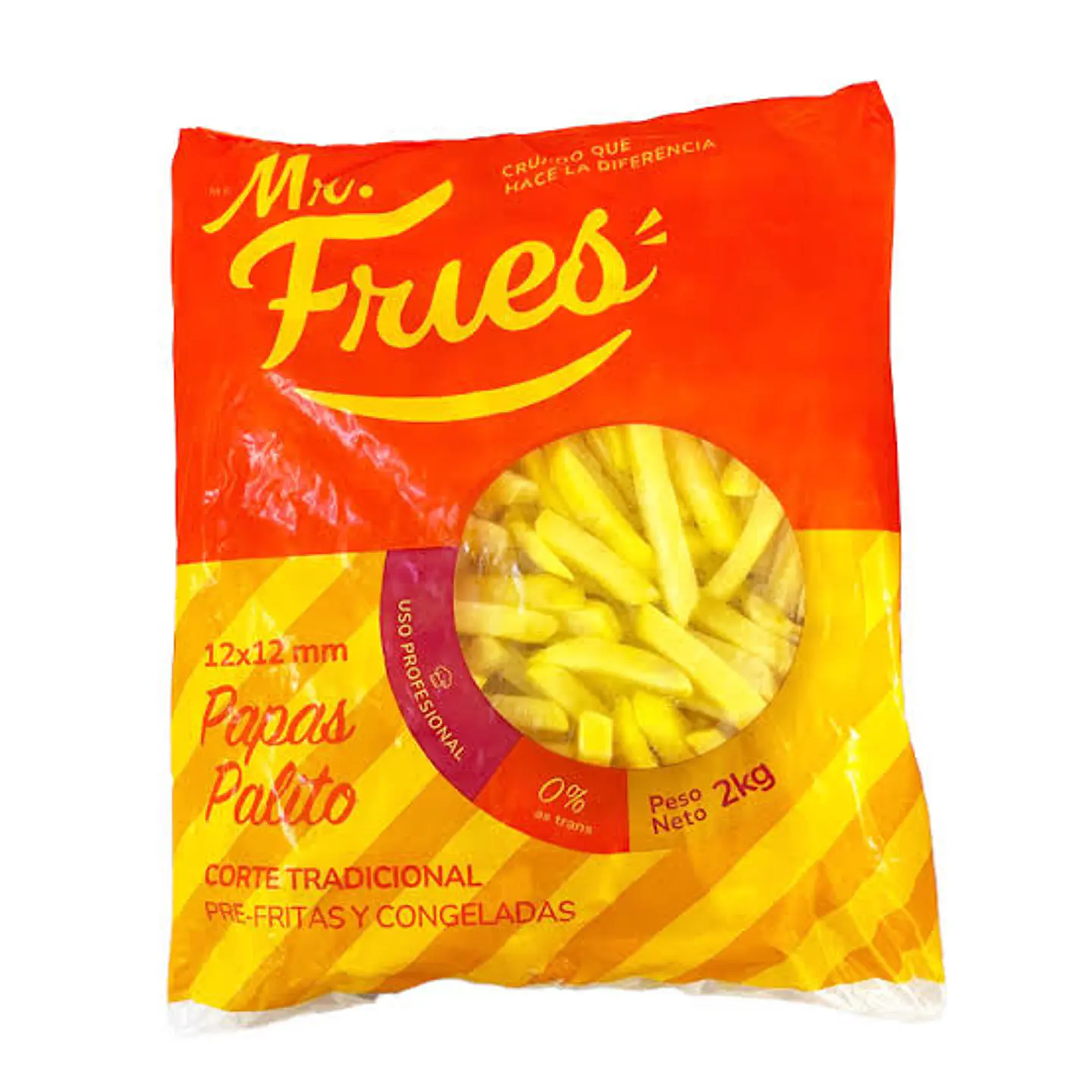 Papa Pre Frita 12mm. Mr. Fries Bolsa 2Kg. 1