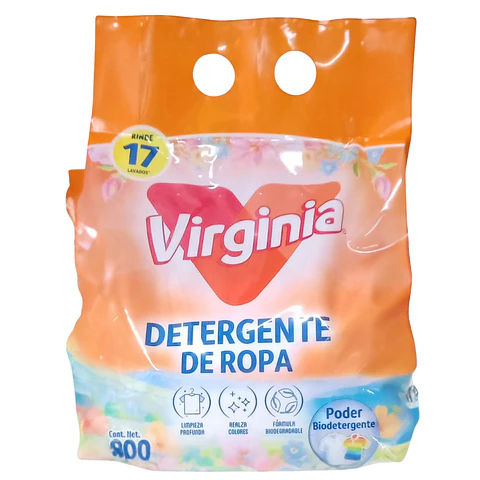 Detergente en Polvo Floral Virginia 800gr.