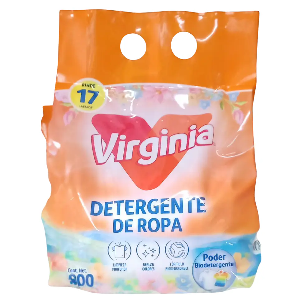 Detergente en Polvo Floral Virginia 800gr. 1