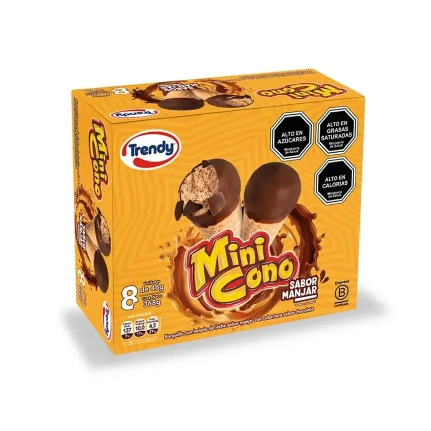 Pack Trendy Mini Cono Chocolate 368gr. 1