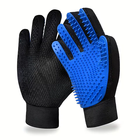 Guantes Quitapelos para Mascotas – Set de Limpieza y Cepillado