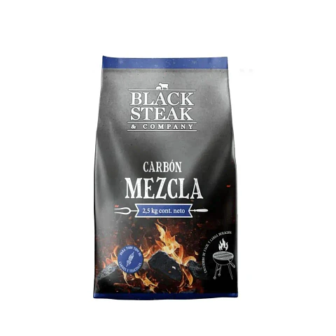 Bolsa Carbon Mezcla Black Steak 2,5Kg.
