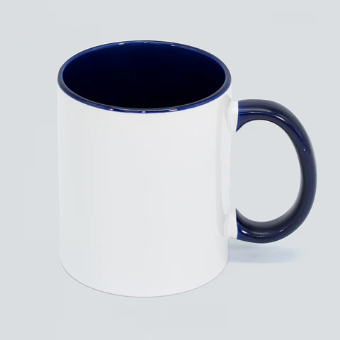 Taza personalizable 11oz Interior Azul