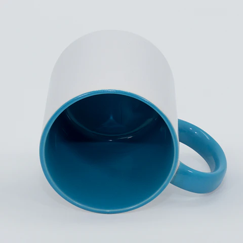 Taza personalizable 11oz Interior Celeste