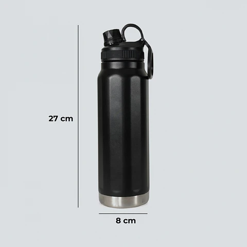 Botella Termica Personalizable 800ml Negra