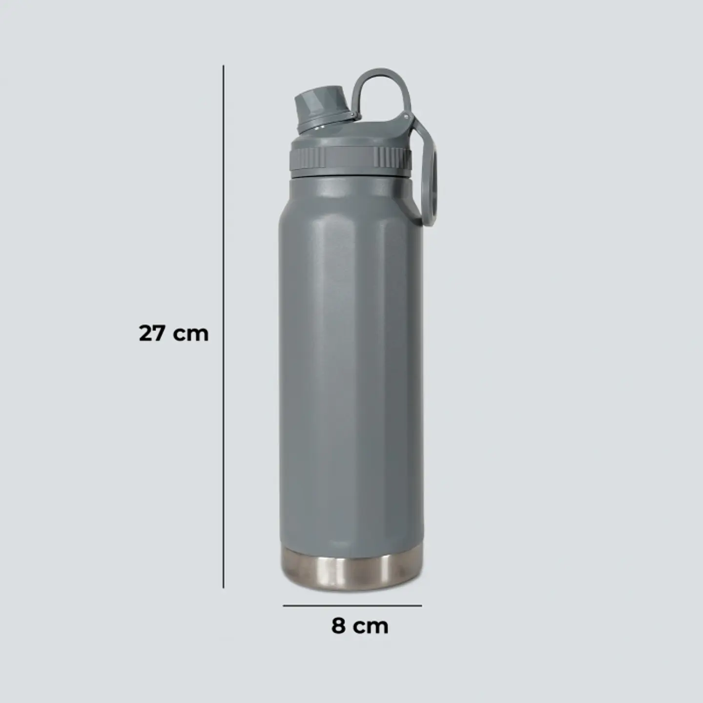 Botella Termica Personalizable 800ml Gris 2