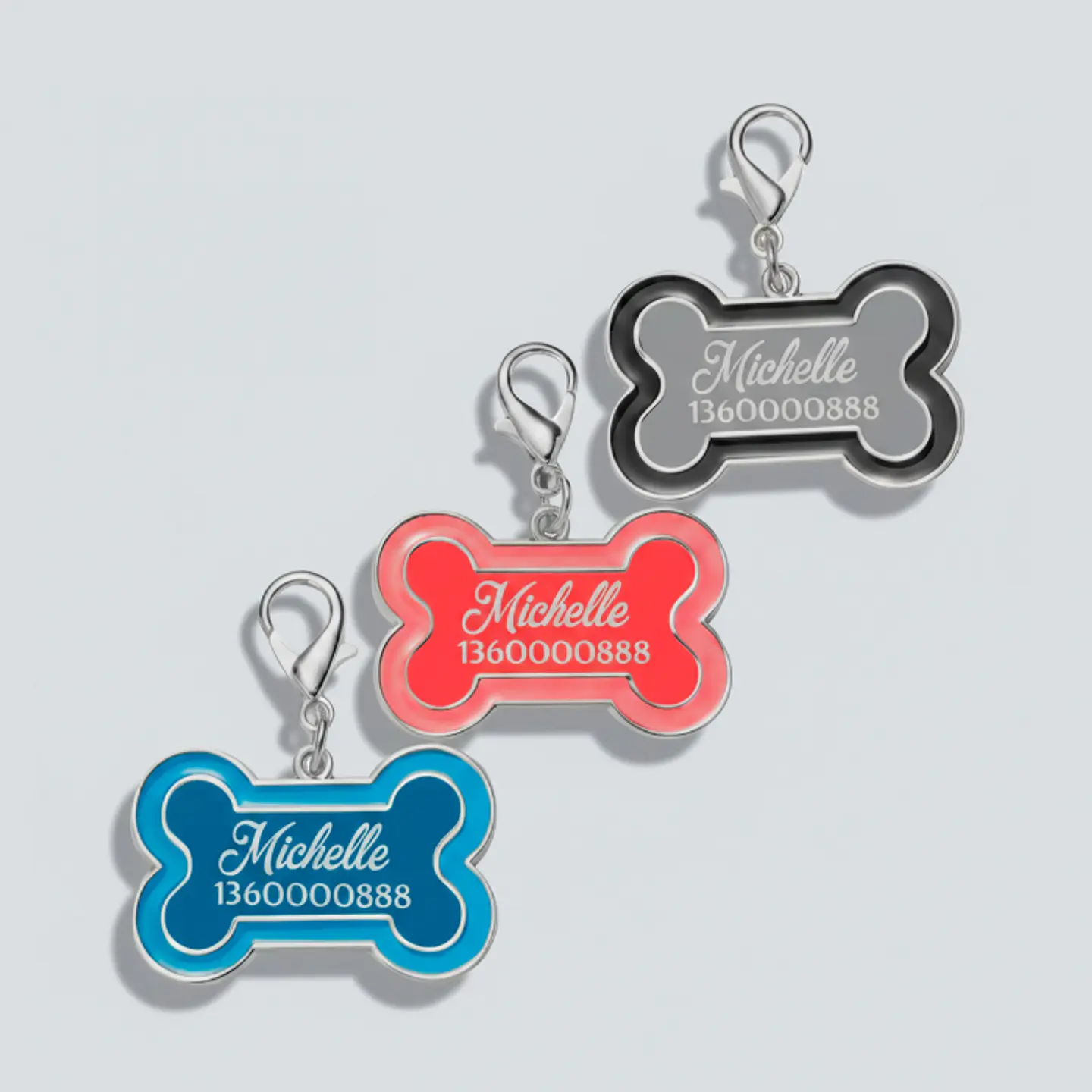 Placa Identificadora Para Perros Personalizable 1