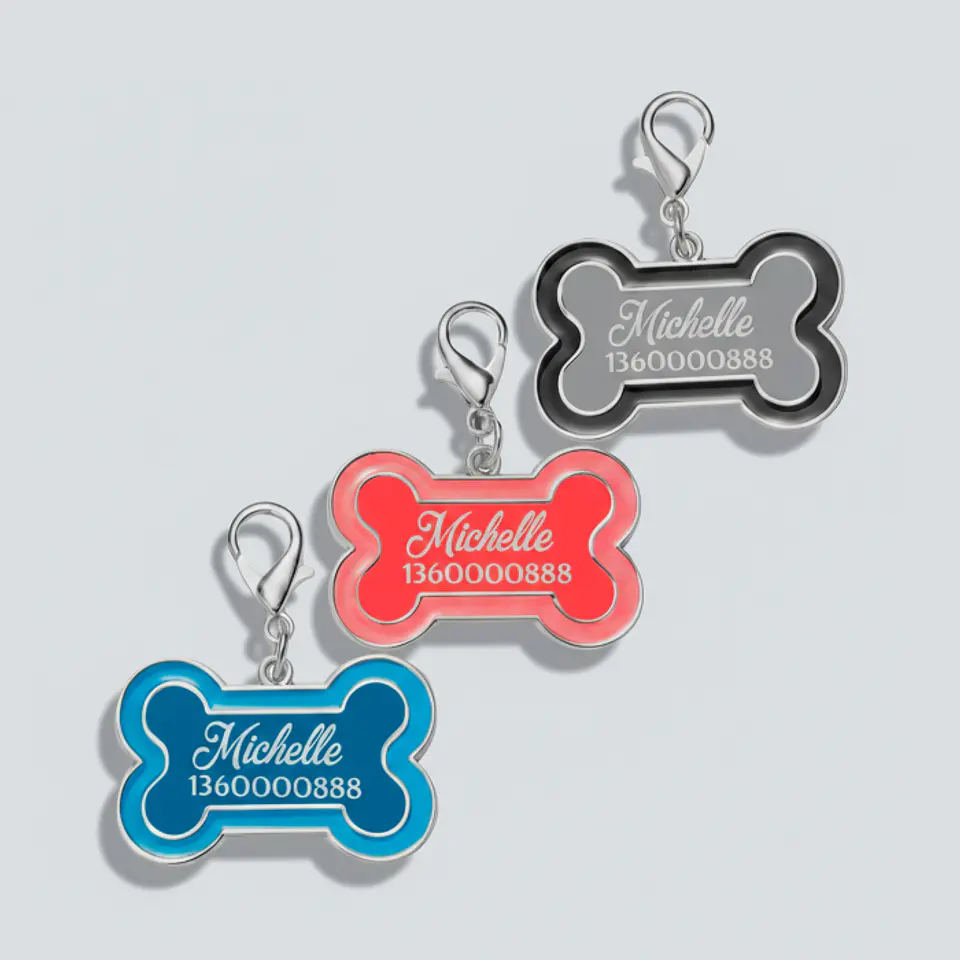 Placa Identificadora Para Perros Personalizable 1