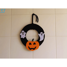 Coroa decorativa "Halloween"