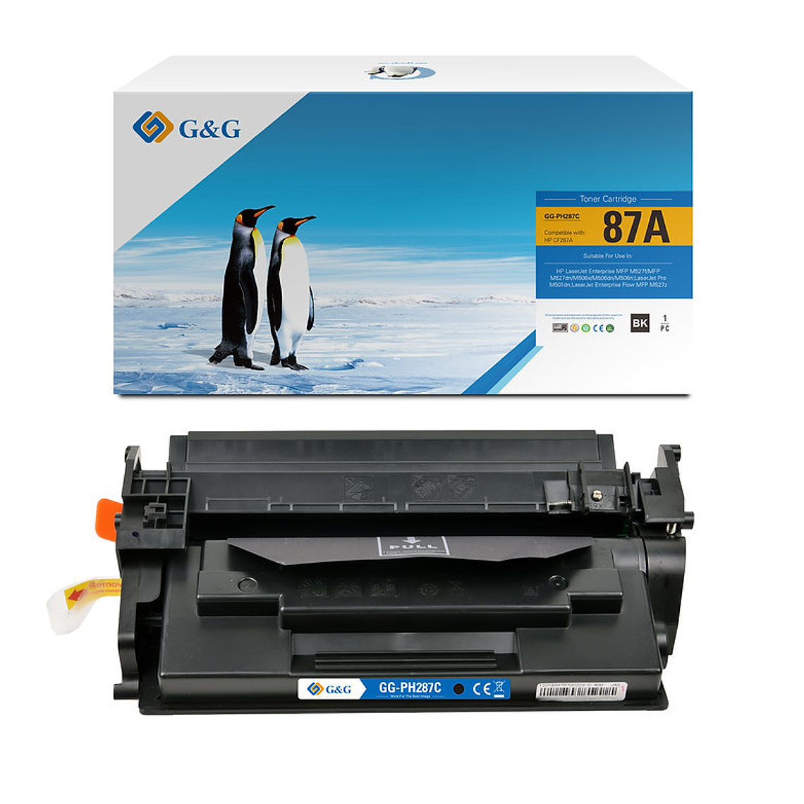 Tóner para HP 87A / CF287A Negro 1