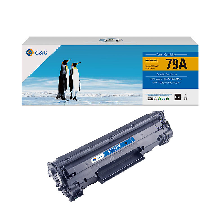 Tóner para HP 79A / CF279A Negro 1