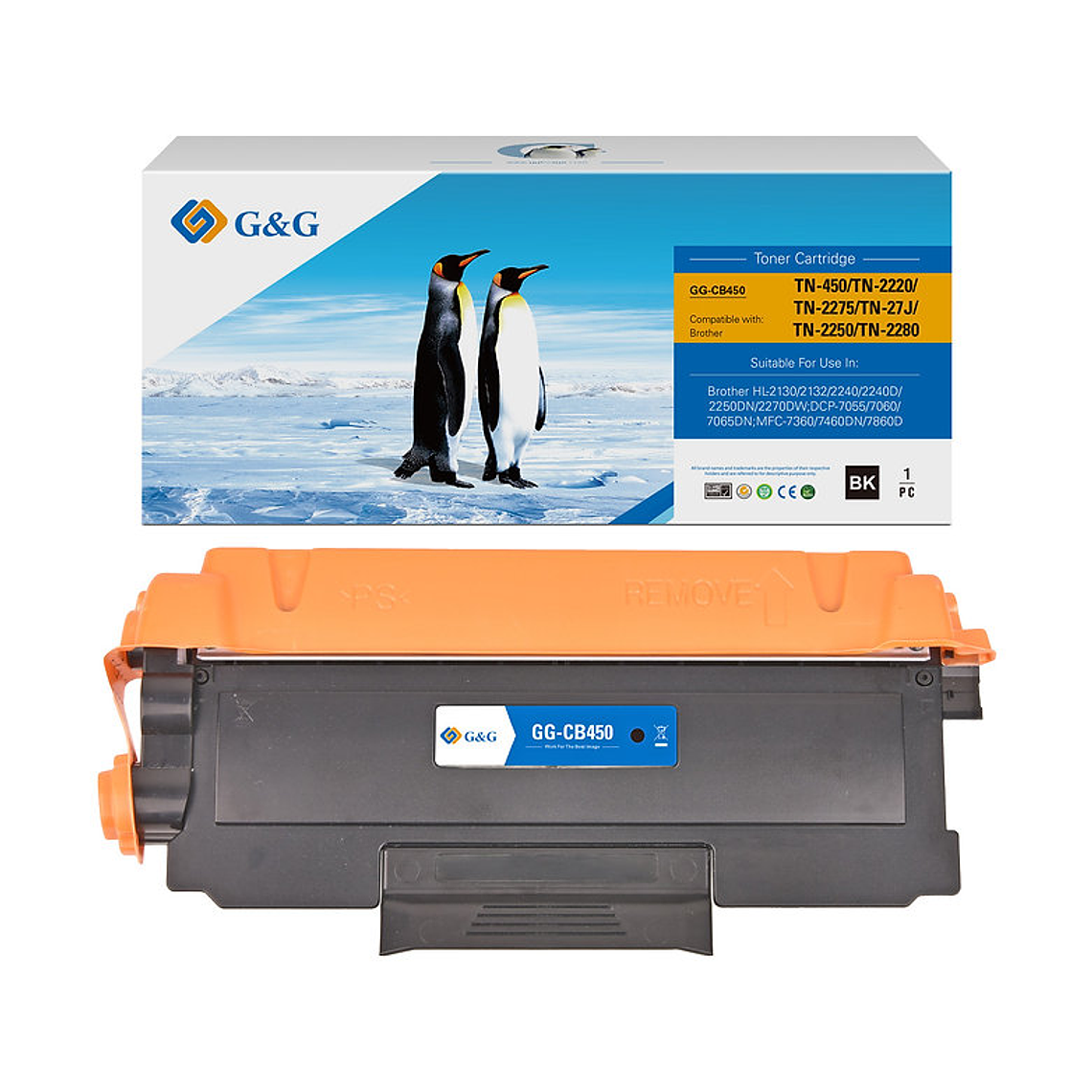 Tóner para Brother TN450 Negro 1