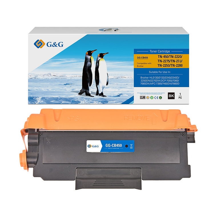 Tóner para Brother TN450 Negro 1