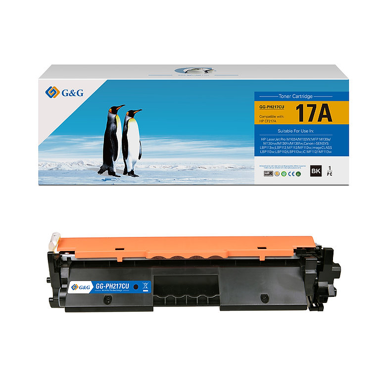 Tóner para HP 17A / CF217A Negro 1