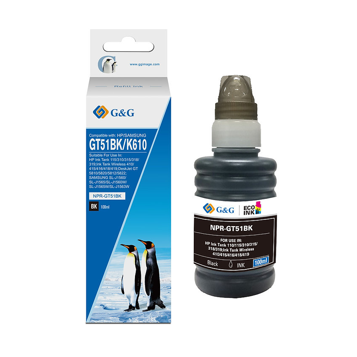Tinta HP GT53 Negro Compatible | Para HP Smart Tank e Ink Tank 2