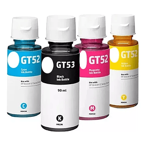 Pack Tintas para HP GT51BK (GT53BK) / GT52