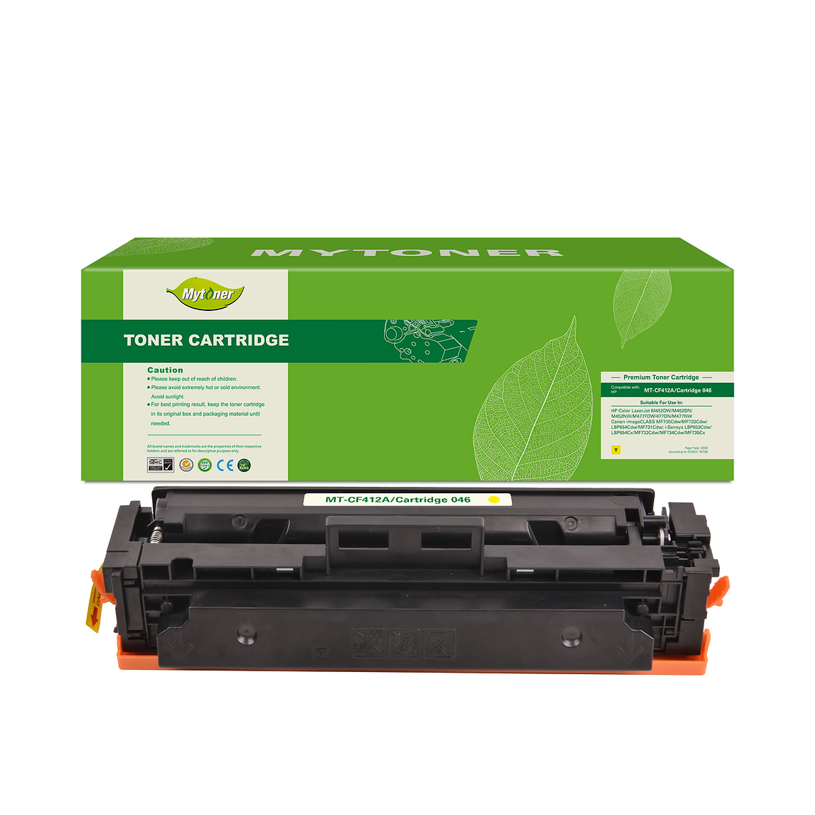 Toner CF412A Amarillo Compatible HP M452 M477 1