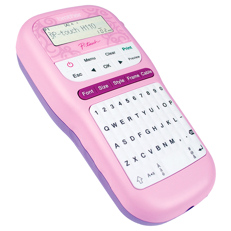 Rotuladora Portátil Brother PT-H110PK Rosada Etiquetadora Portátil 3