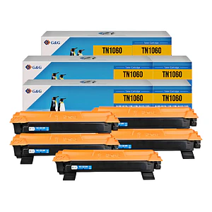 Pack 5 Tóner TN-1060 Alternativos Compatible Brother Hl1102 – Hl1202 – Hl 1212- Dcp 1512 – Dcp 1602 Negro Premium