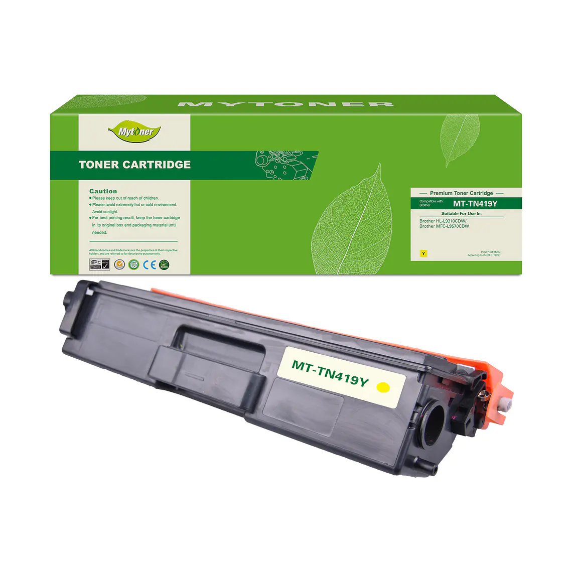 Toner Alternativo TN419 Amarillo Alto Rendimiento 1